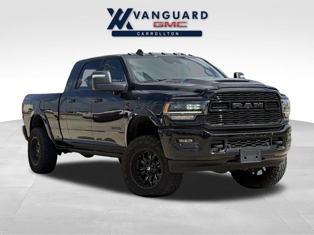 Diamond Black Crystal Pearlcoat 2024 RAM 2500 Pickup Truck Four-Wheel Drive 6-Speed Automatic