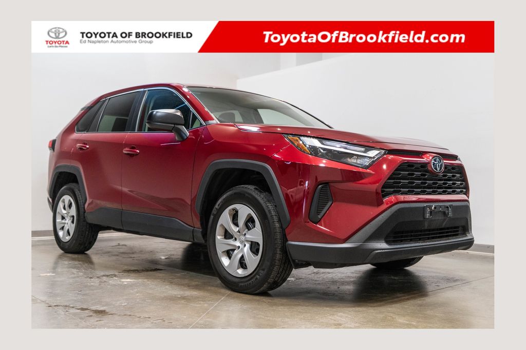 Red (Ruby Flare Pearl) 2024 Toyota RAV4 LE AWD SUV / Crossover All-Wheel Drive 8-Speed Automatic