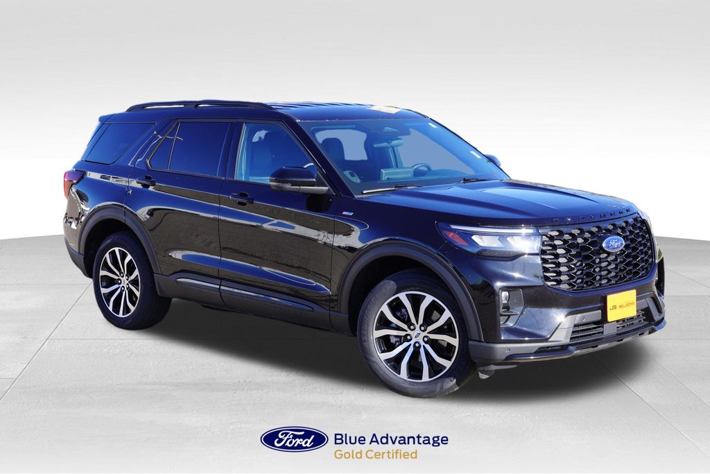 Agate Black Metallic 2025 Ford Explorer ST-Line AWD SUV / Crossover All-Wheel Drive Automatic