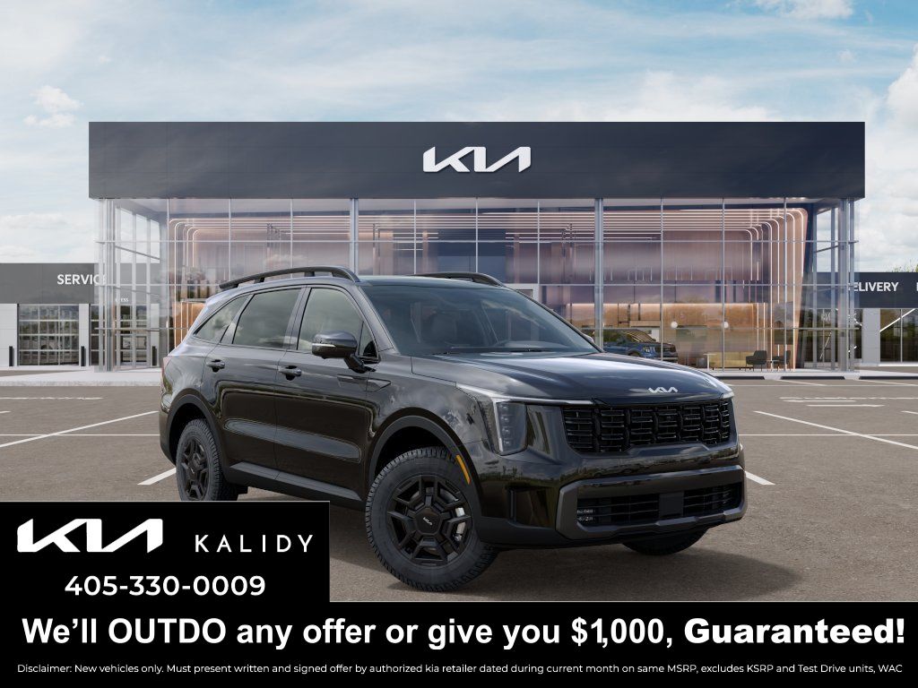 Ebony Black 2024 Kia Sorento SUV / Crossover All-Wheel Drive 8-Speed Dual Clutch
