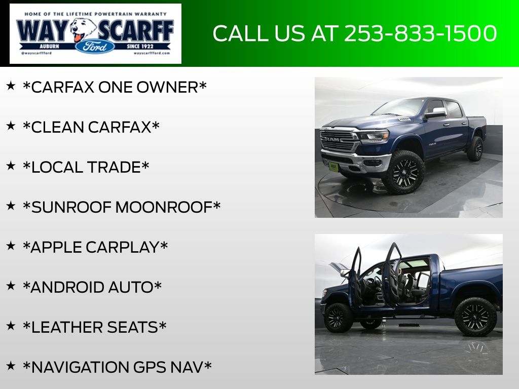 2019 Ram 1500 Laramie Crew Cab 4x4 5'7" Box