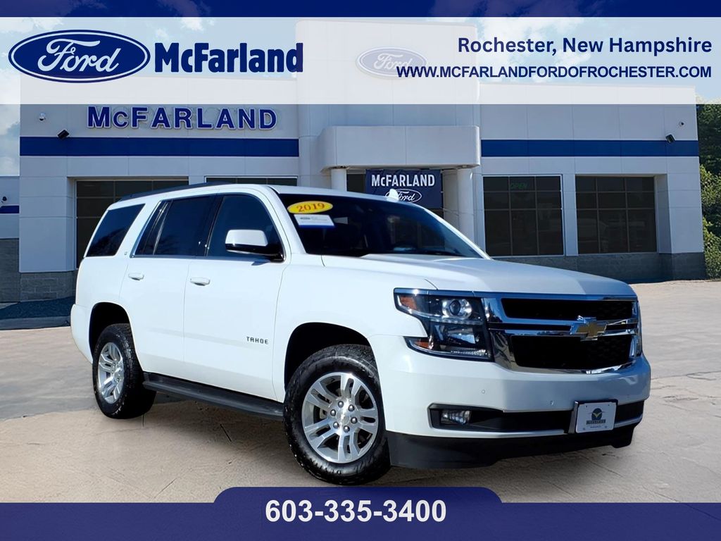 Summit White 2019 Chevrolet Tahoe LT 4WD SUV / Crossover Four-Wheel Drive 6-Speed Automatic Overdrive