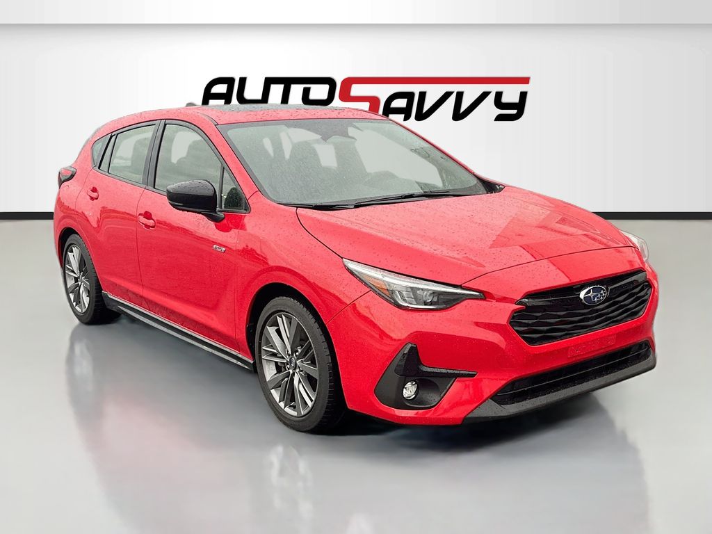 Pure Red 2024 Subaru Impreza Wagon All-Wheel Drive Continuously Variable Transmission