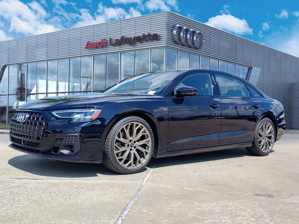 Sebring Black Crystal Effect 2026 Audi A8 Sedan All-Wheel Drive 8-Speed Automatic