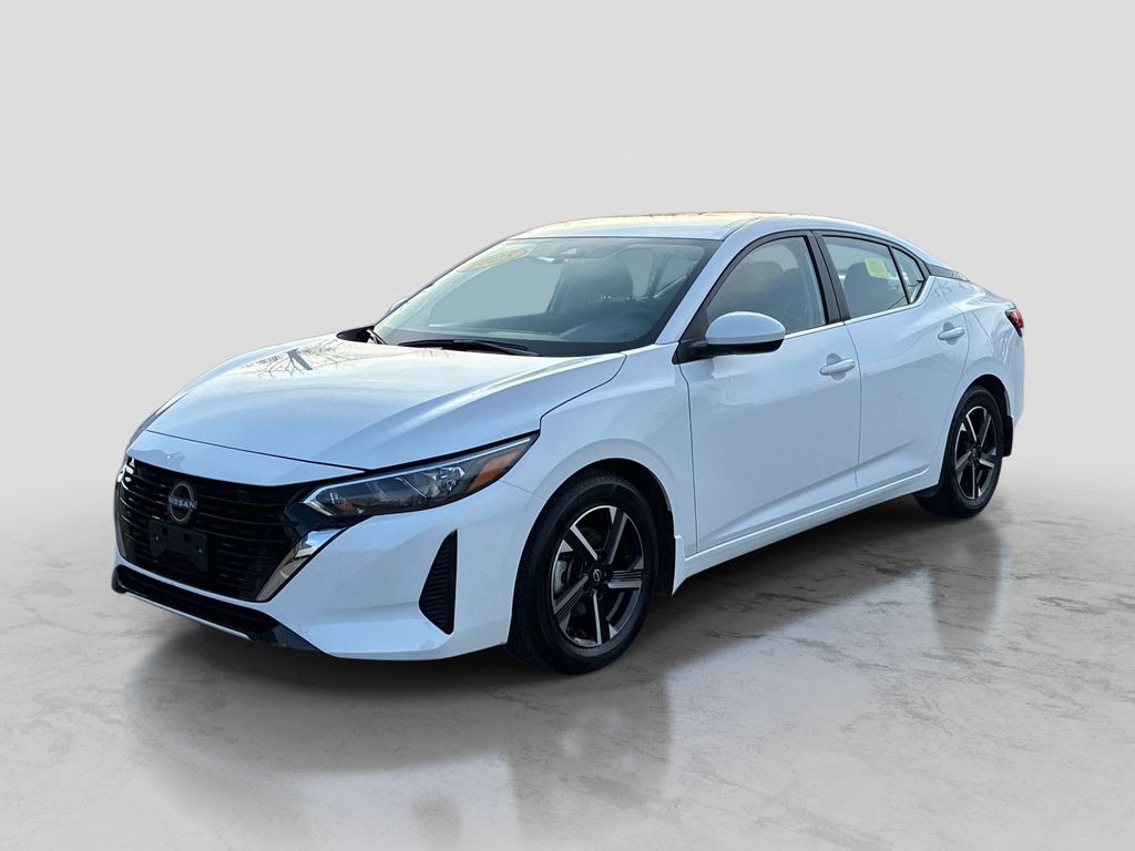 White (Fresh Powder) 2025 Nissan Sentra SV FWD Sedan Front-Wheel Drive Continuously Variable Transmission