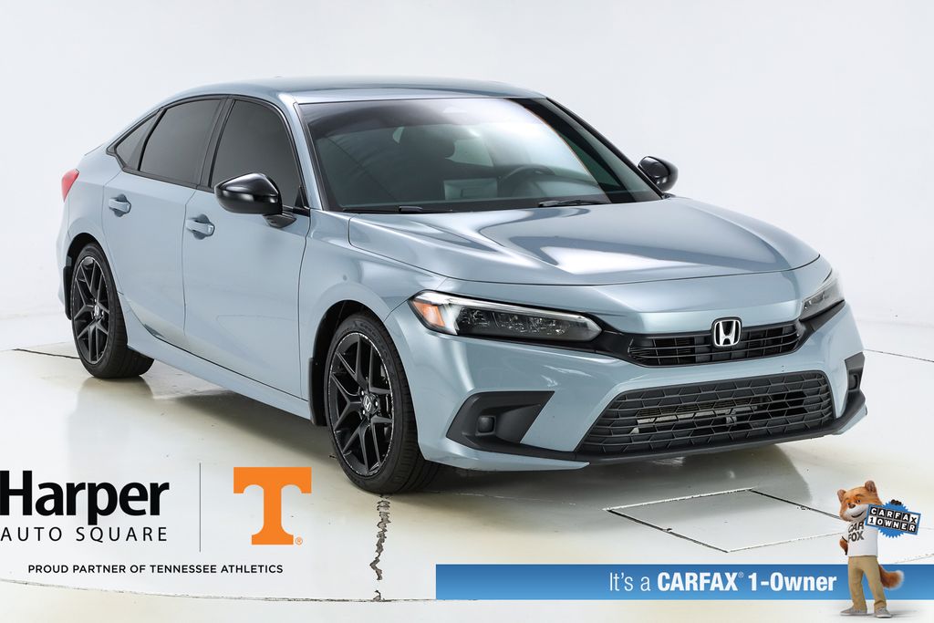 Sonic Gray Pearl 2023 Honda Civic Sport FWD Sedan Front-Wheel Drive Continuously Variable Transmission