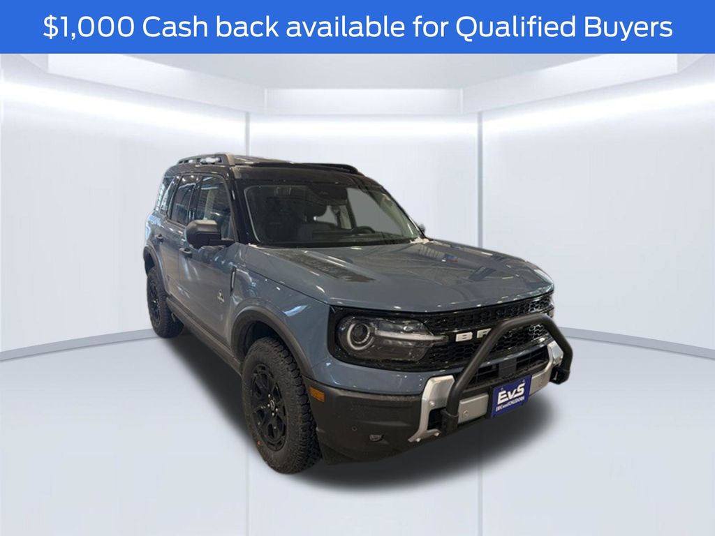 Blue (Azure Gray Metallic Tri-Coat) 2025 Ford Bronco Sport SUV / Crossover All-Wheel Drive 8-Speed Automatic