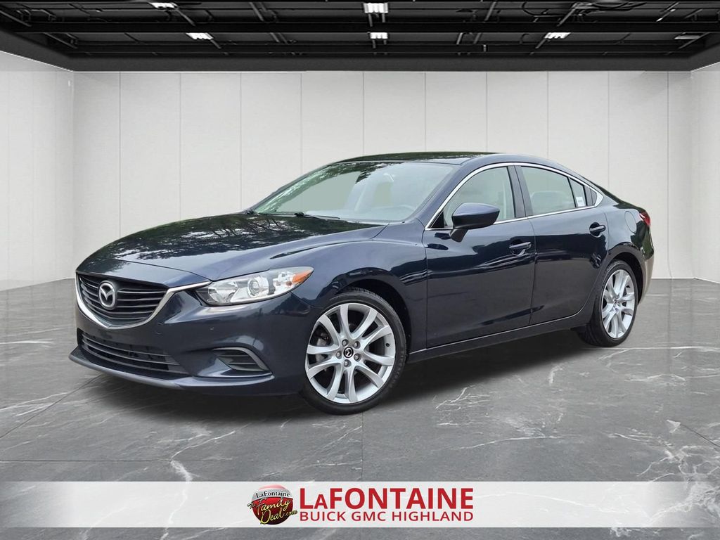 Crystal Blue 2016 Mazda MAZDA6 Sedan Front-Wheel Drive 6-Speed Automatic