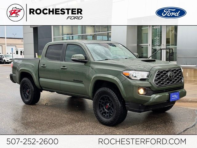 Army Green 2021 Toyota Tacoma Pickup Truck Four-Wheel Drive 6-Speed Automatic