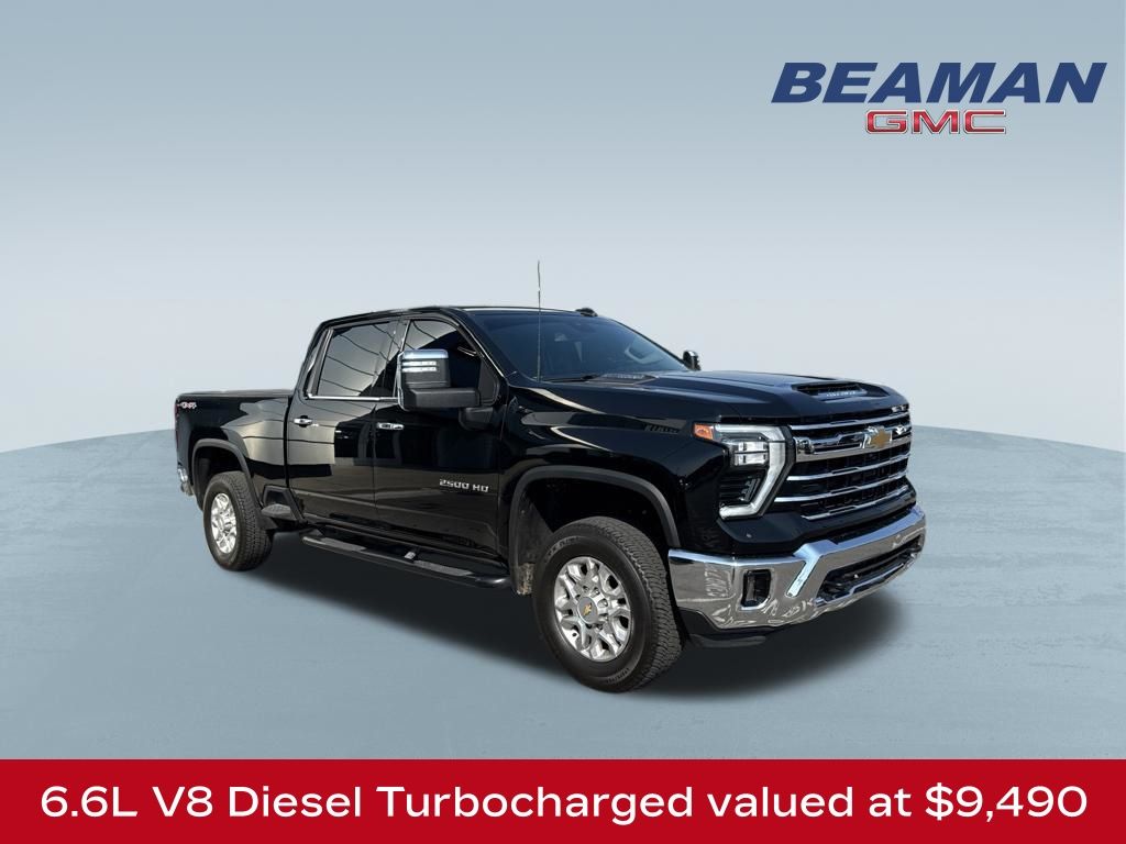 Black 2024 Chevrolet Silverado 2500HD Pickup Truck Four-Wheel Drive Automatic