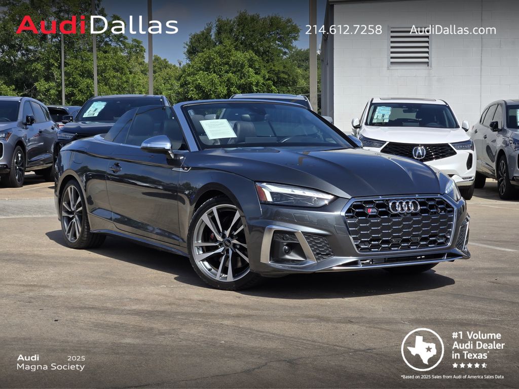 Daytona Gray Pearl Effect/Black Roof 2023 Audi S5 Convertible All-Wheel Drive 8-Speed Automatic