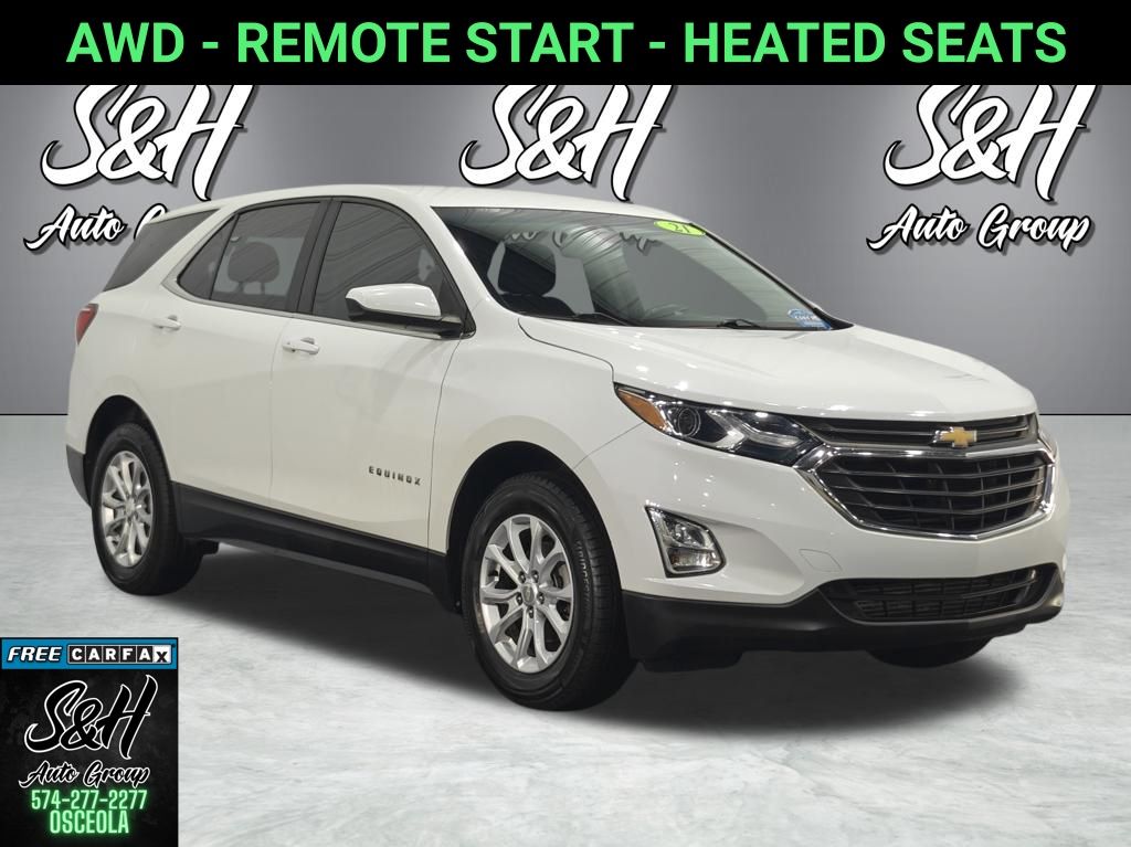 Summit White 2021 Chevrolet Equinox SUV / Crossover Four-Wheel Drive 6-Speed Automatic Overdrive