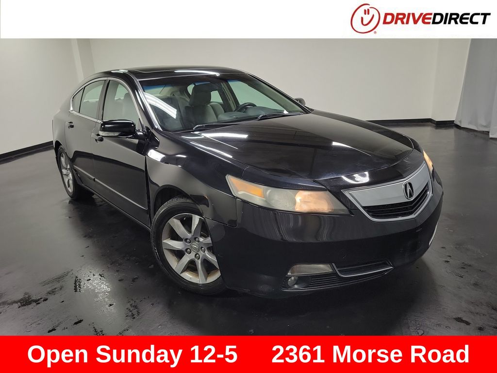 Crystal Black Pearl 2012 Acura TL Sedan Front-Wheel Drive 6-Speed Automatic