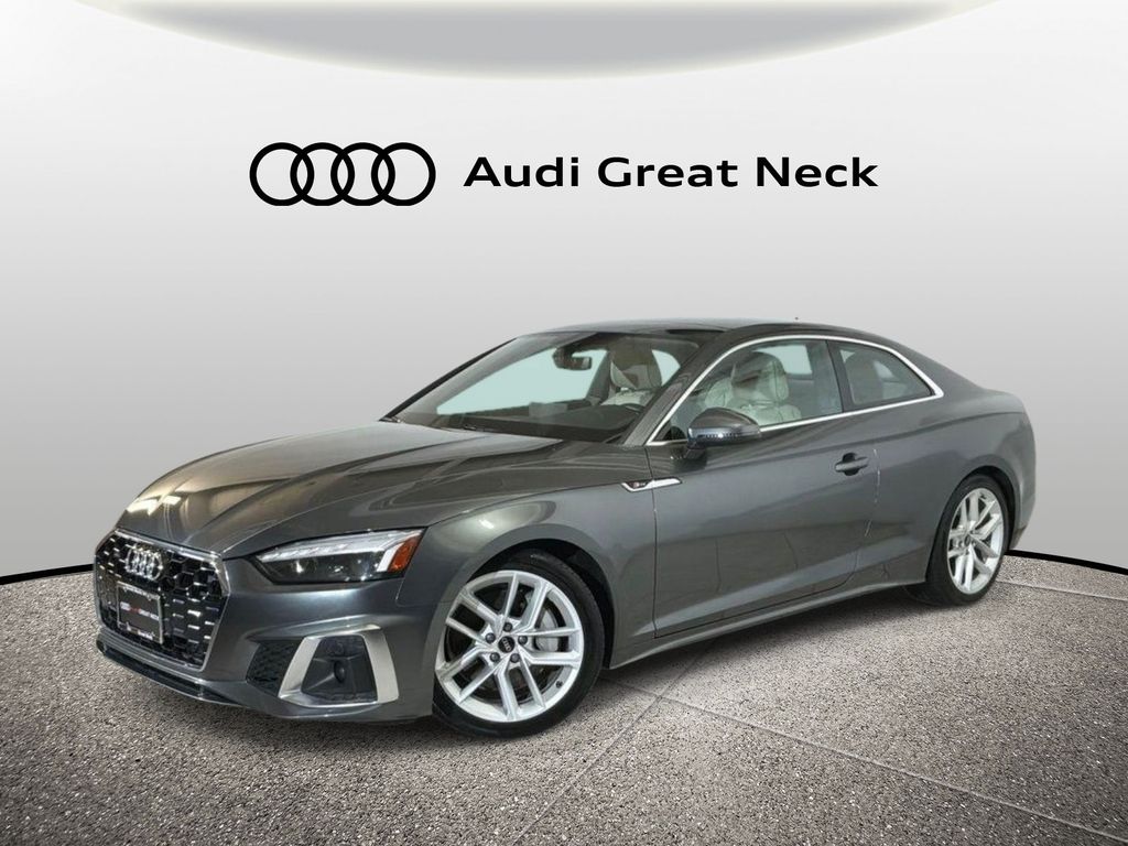 Daytona Gray Pearl 2023 Audi A5 Coupe All-Wheel Drive 7-Speed Automatic