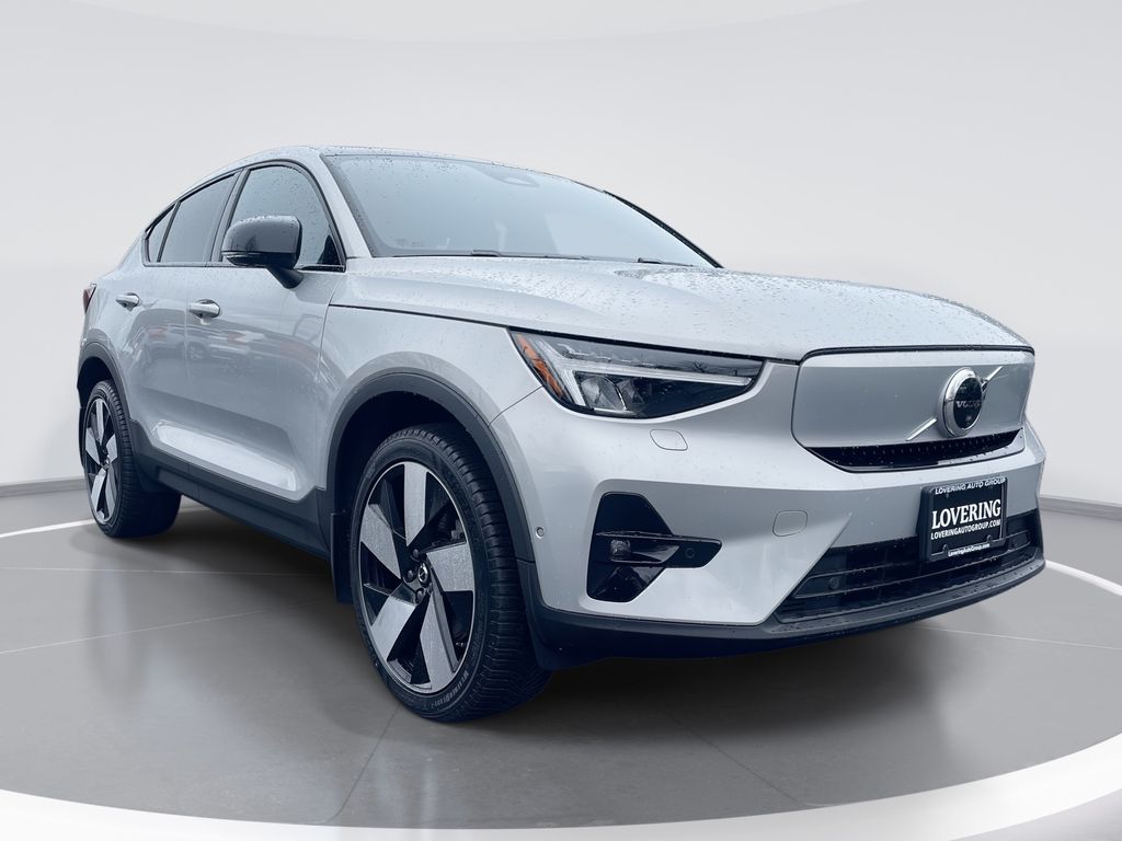 Silver 2023 Volvo C40 Recharge Twin Ultimate eAWD SUV / Crossover All-Wheel Drive 1-Speed Automatic