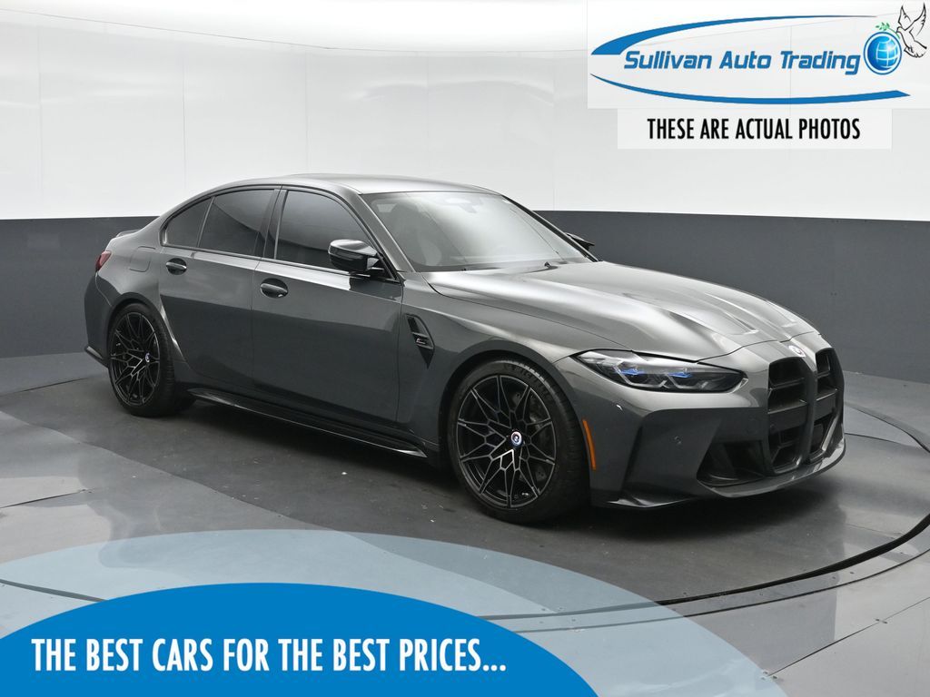Individual Dravit Gray Metallic 2023 BMW M3 Sedan Rear-Wheel Drive 8-Speed Automatic