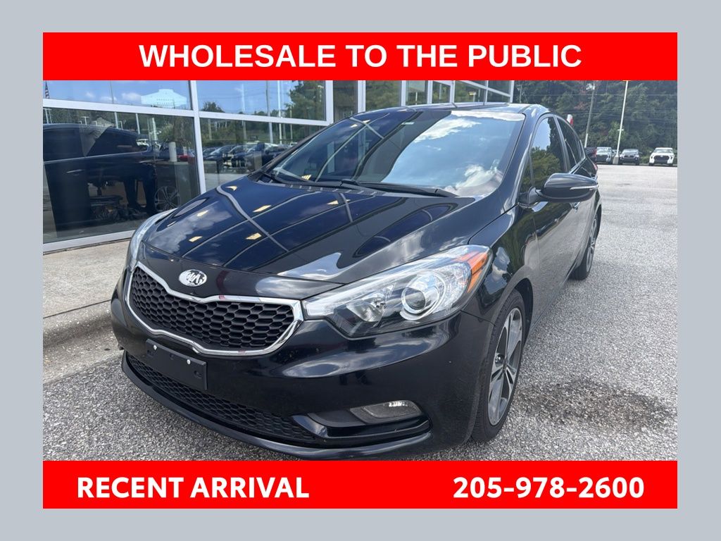 Aurora Black 2014 Kia Forte Sedan Front-Wheel Drive 6-Speed Automatic