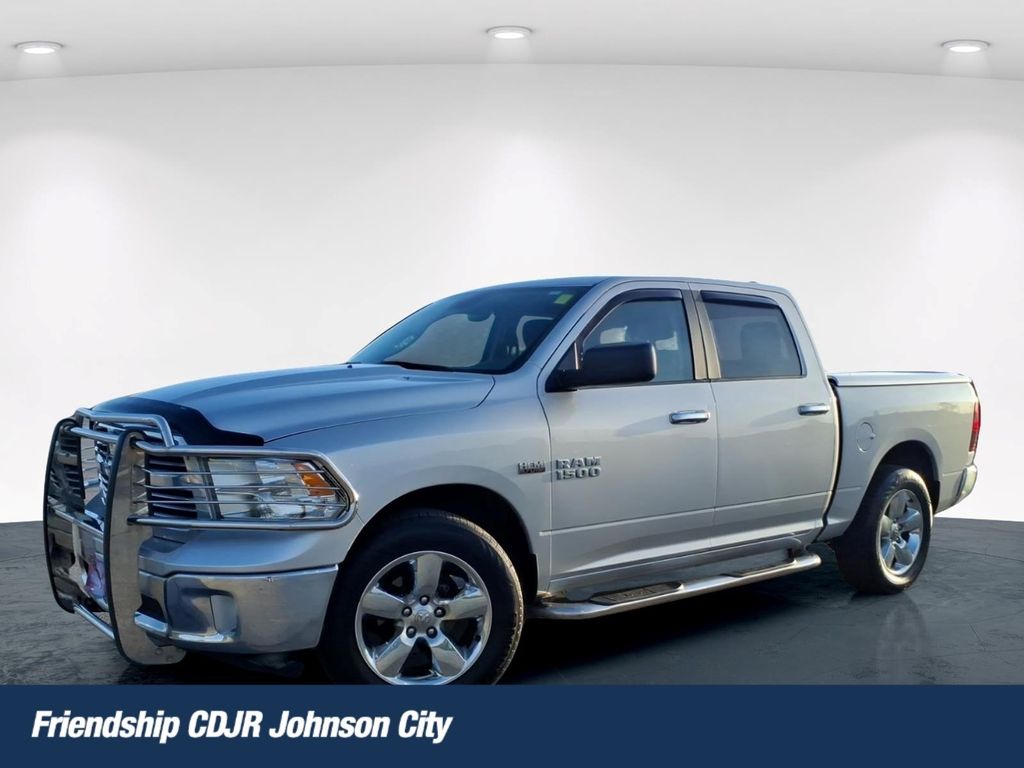 Bright Silver Clearcoat Metallic 2014 RAM 1500 Big Horn Crew Cab 4WD Pickup Truck Four-Wheel Drive 8-Speed Automatic
