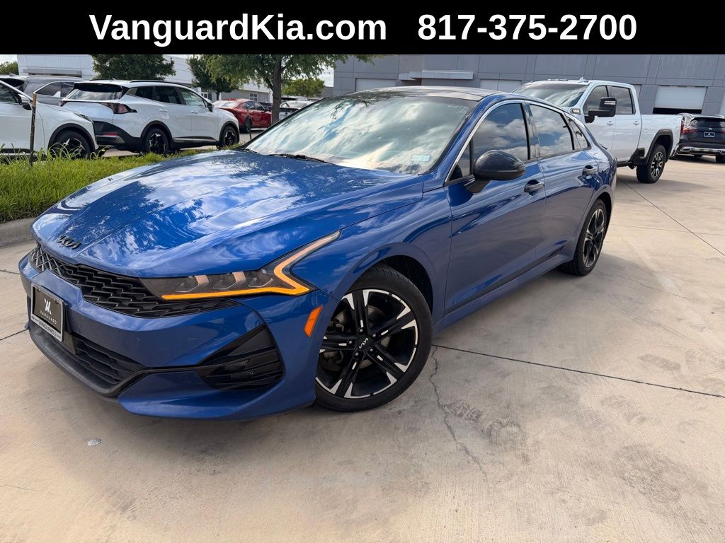 Sapphire Blue 2022 Kia K5 GT-Line FWD Sedan Front-Wheel Drive 8-Speed Automatic
