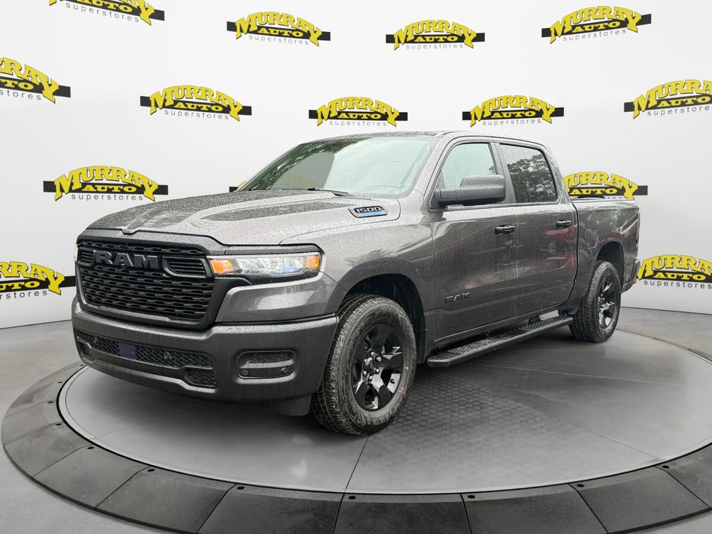 Gray (Granite Crystal Metallic Clearcoat) 2026 RAM 1500 Tradesman Crew Cab RWD Pickup Truck 4X2 8-Speed Automatic