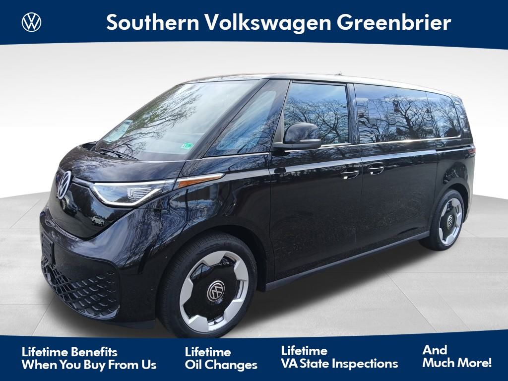Black 2025 Volkswagen ID.Buzz Pro S RWD Minivan Rear-Wheel Drive Automatic