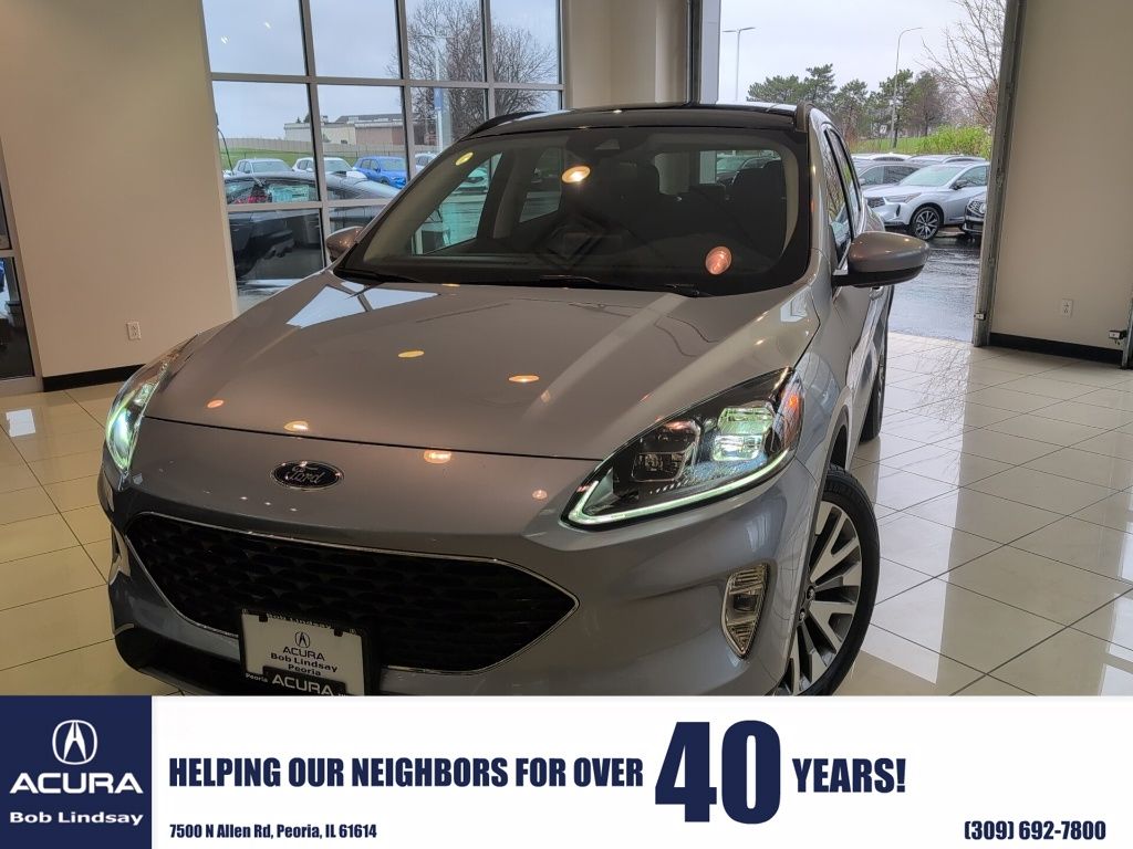 Iced Blue Silver Metallic 2022 Ford Escape Titanium AWD SUV / Crossover All-Wheel Drive 8-Speed Automatic