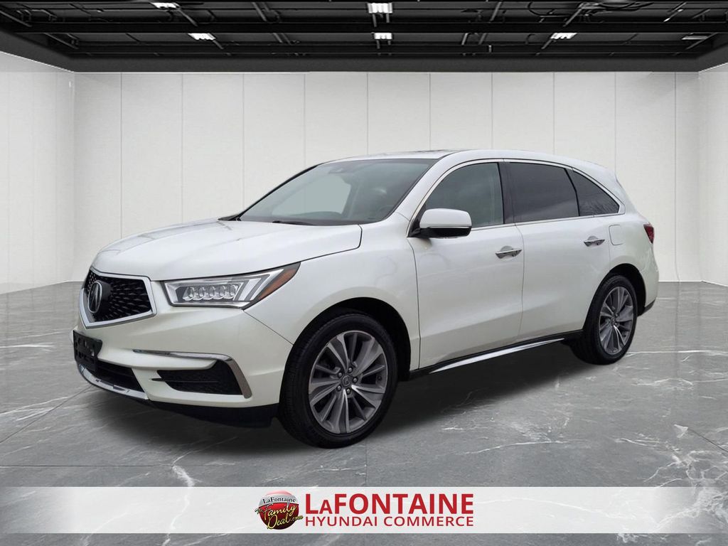 White Diamond Pearl 2018 Acura MDX SH-AWD with Technology Package SUV / Crossover All-Wheel Drive 9-Speed Automatic