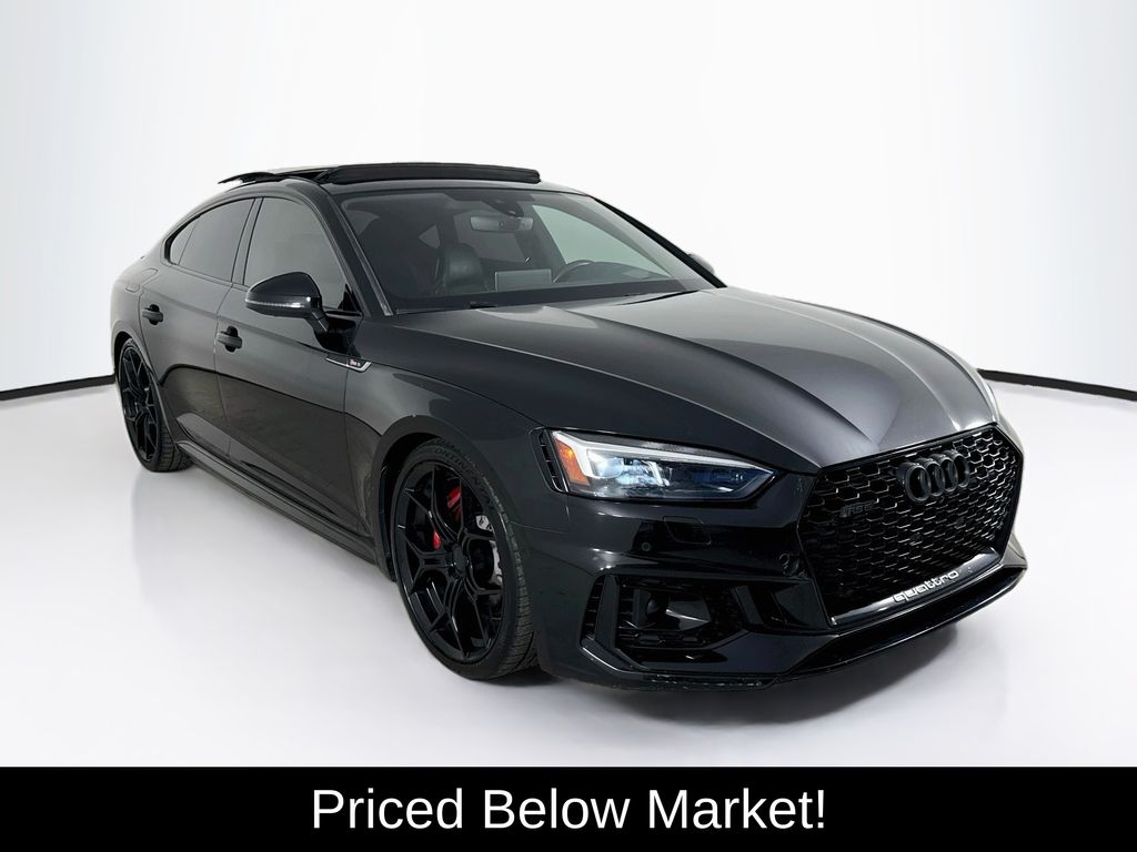 Black 2019 Audi RS 5 Sportback Sedan All-Wheel Drive 8-Speed Automatic