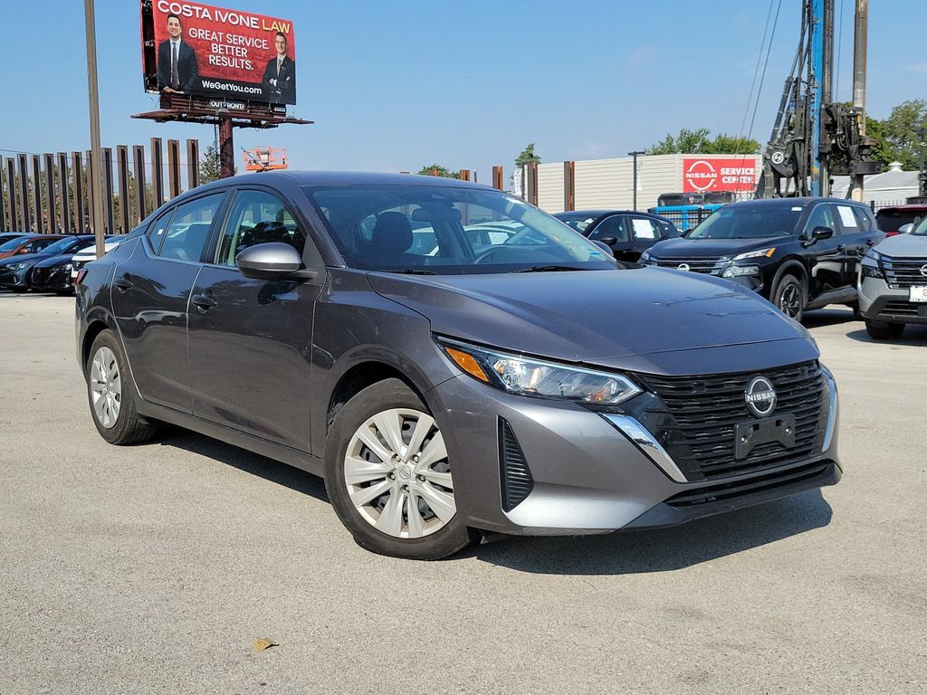 Gray (Gun Metallic) 2024 Nissan Sentra Sedan Front-Wheel Drive Continuously Variable Transmission