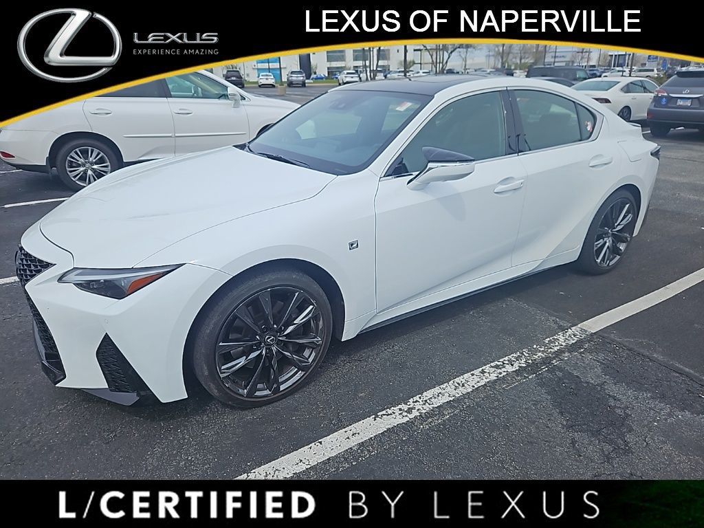 Ultra White 2024 Lexus IS 350 F Sport AWD Sedan All-Wheel Drive 6-Speed Automatic