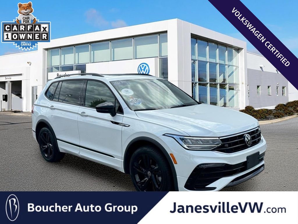 Opal White Pearl 2023 Volkswagen Tiguan SUV / Crossover All-Wheel Drive 8-Speed Automatic