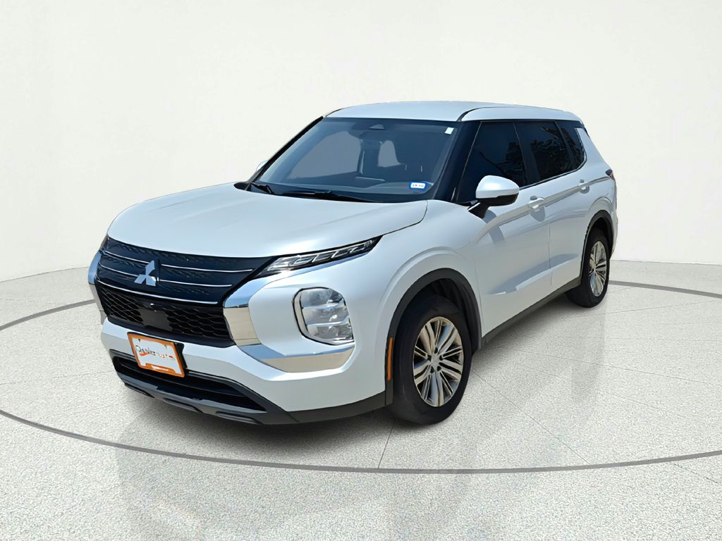 2023 Mitsubishi Outlander ES White at DeMontrond Automotive Group