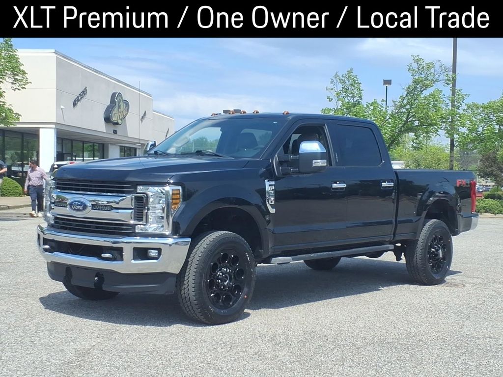 Black Metallic 2019 Ford F-250 Super Duty XLT Crew Cab 4WD Pickup Truck Four-Wheel Drive 6-Speed Automatic