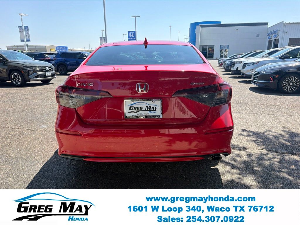 2025 Honda Civic Sport Red at Greg May Honda
