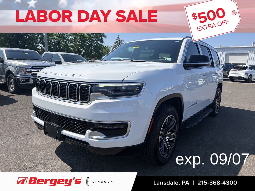 Bright White Clearcoat 2023 Jeep Wagoneer SUV / Crossover Four-Wheel Drive 8-Speed Automatic