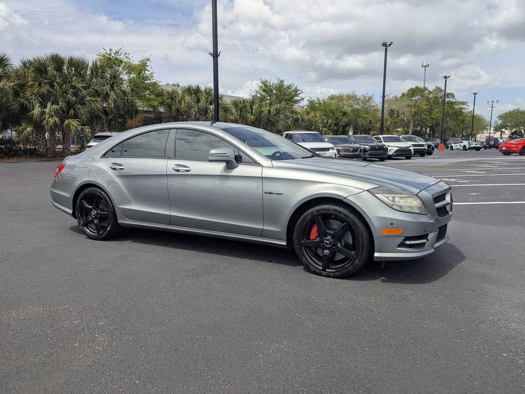 Indium Gray Metallic 2013 Mercedes-Benz CLS 550 Sedan Rear-Wheel Drive 7-Speed Automatic