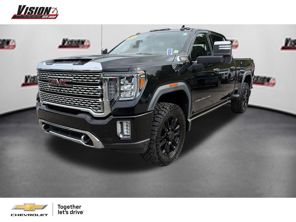 Black (Ebony Twilight Metallic) 2022 GMC Sierra 2500HD Pickup Truck Four-Wheel Drive Automatic