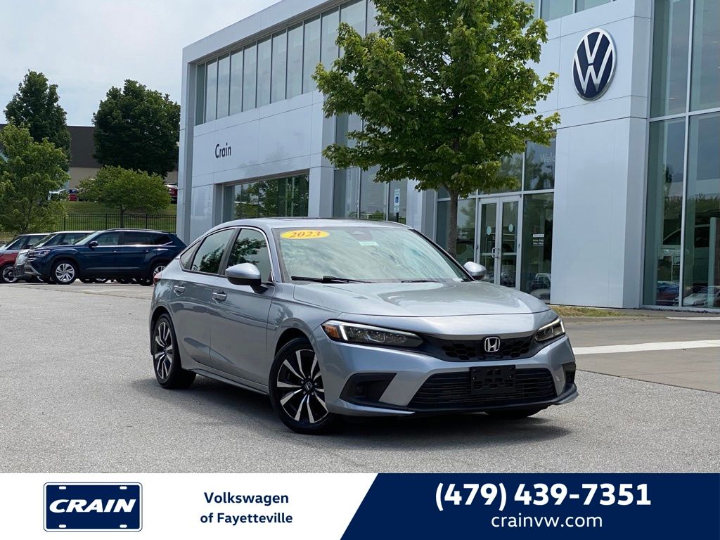 Silver Metallic 2023 Honda Civic Hatchback Hatchback Front-Wheel Drive Continuously Variable Transmission