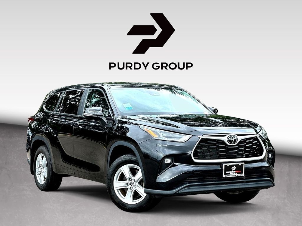 Midnight Black Metallic 2024 Toyota Highlander LE AWD SUV / Crossover All-Wheel Drive 8-Speed Automatic
