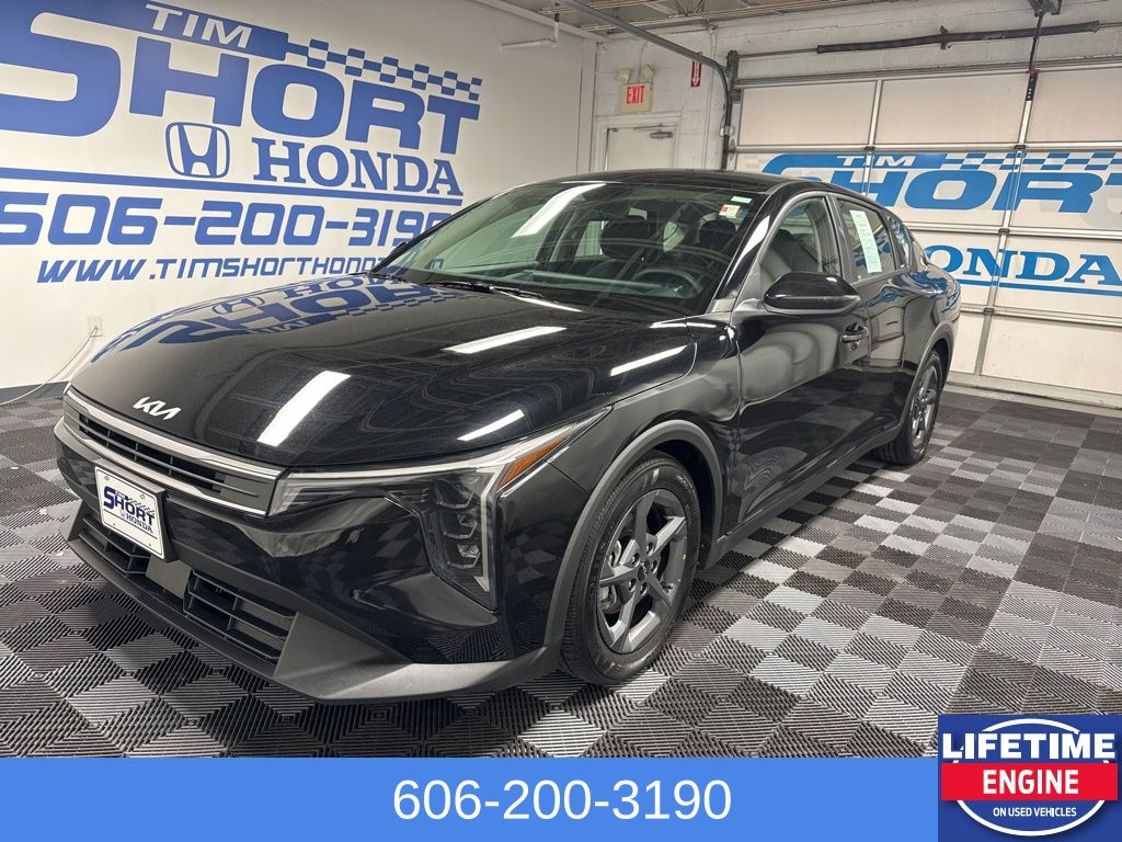 Aurora Black Pearl 2025 Kia K4 LXS FWD Sedan Front-Wheel Drive Continuously Variable Transmission