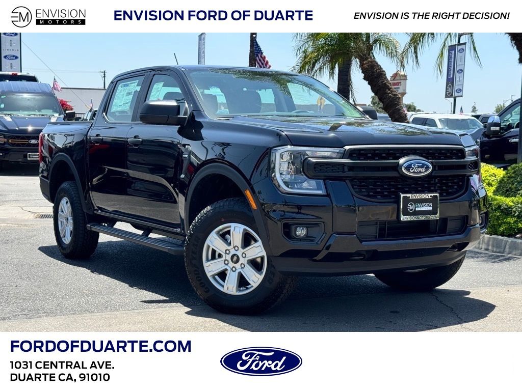 Shadow Black 2025 Ford Ranger Pickup Truck Four-Wheel Drive Automatic
