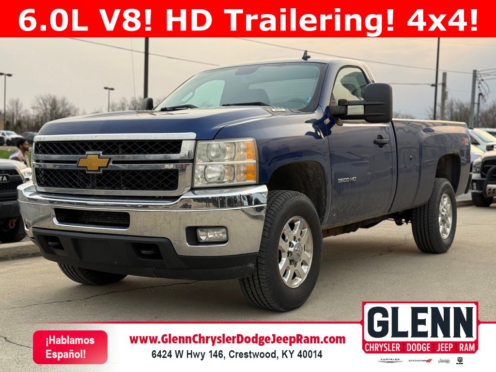 Blue Topaz Metallic 2013 Chevrolet Silverado 3500HD LT LB 4WD Pickup Truck Four-Wheel Drive 6-Speed Automatic Overdrive