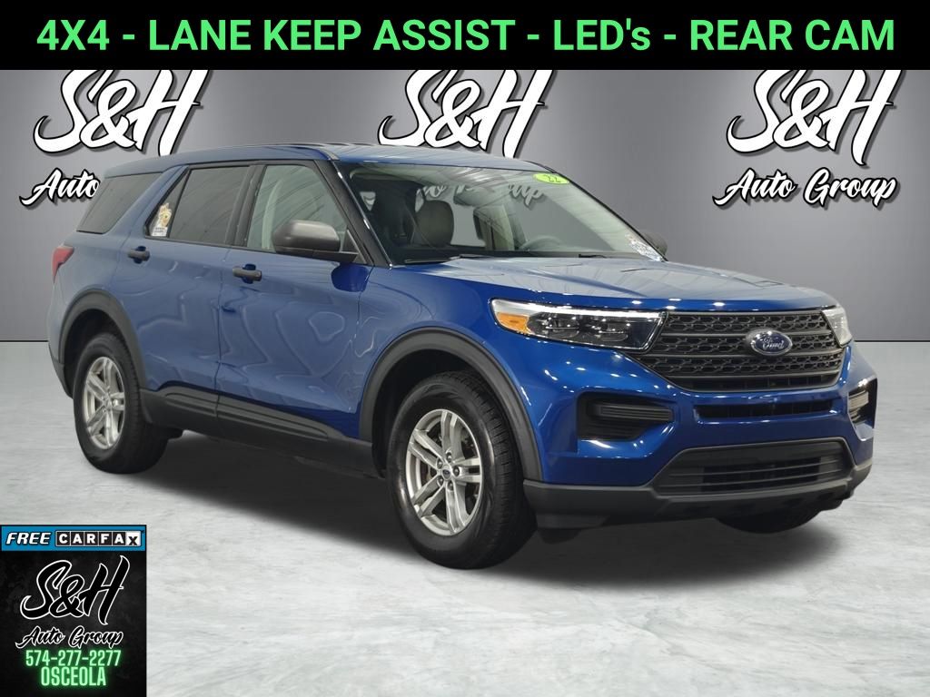 Atlas Blue Metallic 2022 Ford Explorer SUV / Crossover All-Wheel Drive Automatic