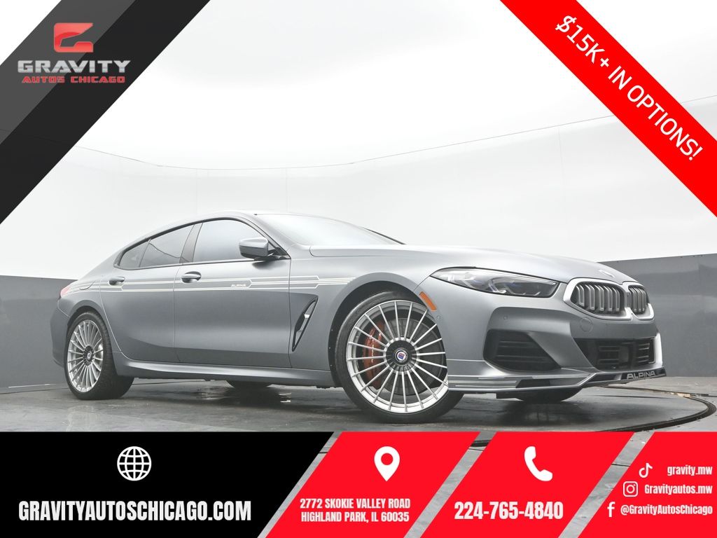 Frozen Pure Gray Metallic 2023 BMW 8 Series Alpina B8 Gran Coupe AWD Coupe All-Wheel Drive 8-Speed Automatic