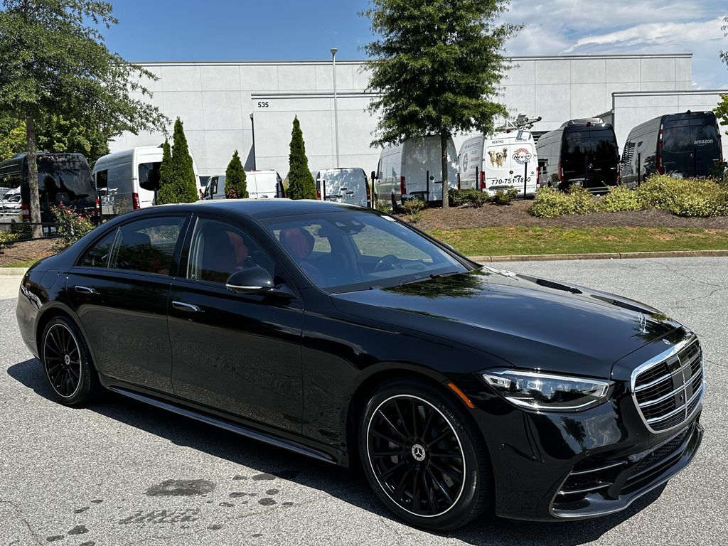 Black 2025 Mercedes-Benz S-Class Sedan All-Wheel Drive 9-Speed Automatic