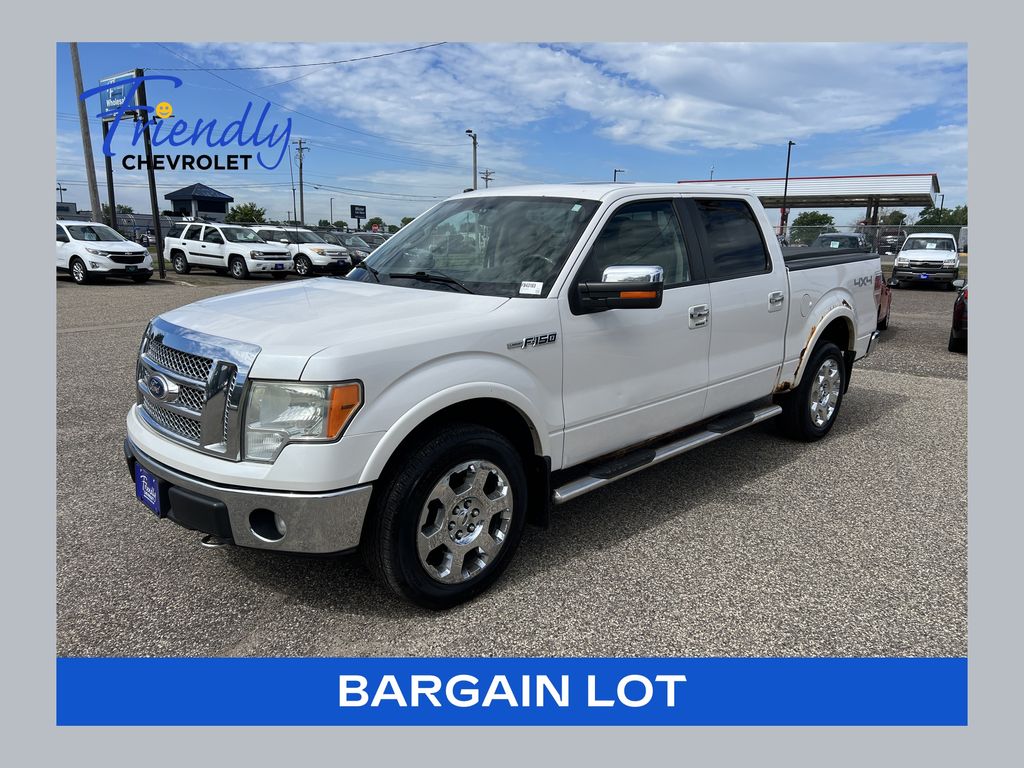 White Platinum Metallic Tri-Coat 2010 Ford F-150 Pickup Truck Four-Wheel Drive 6-Speed Automatic