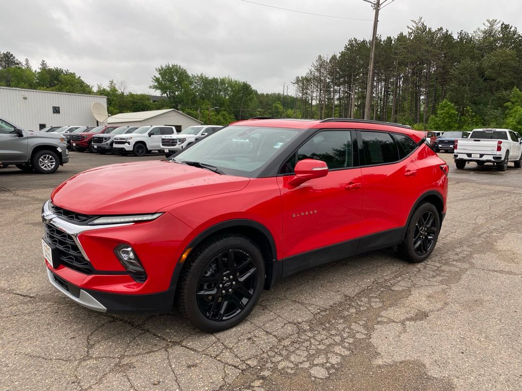 Red Hot 2024 Chevrolet Blazer 3LT AWD SUV / Crossover All-Wheel Drive 9-Speed Automatic Overdrive