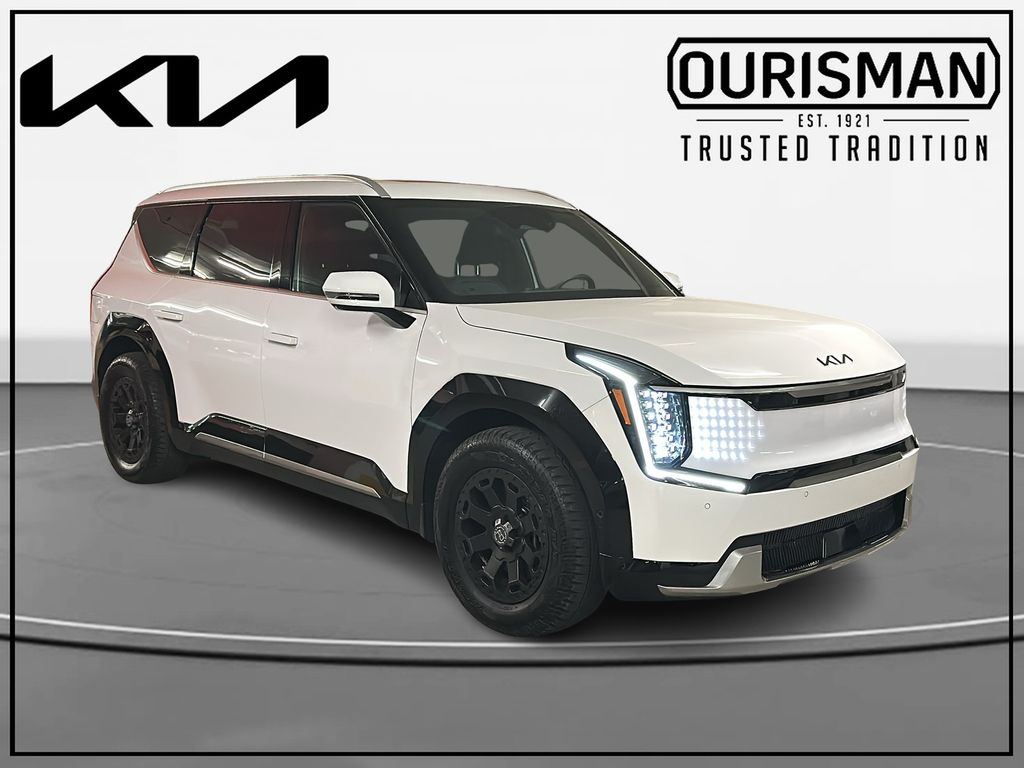 Glacial White Pearl 2025 Kia EV9 Land AWD SUV / Crossover All-Wheel Drive 1-Speed Automatic