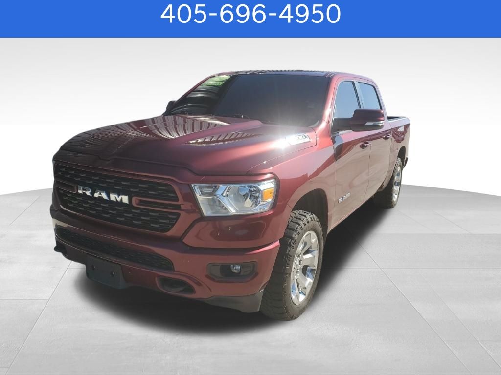 Delmonico Red Pearlcoat 2022 RAM 1500 Big Horn Crew Cab 4WD Pickup Truck Four-Wheel Drive 8-Speed Automatic