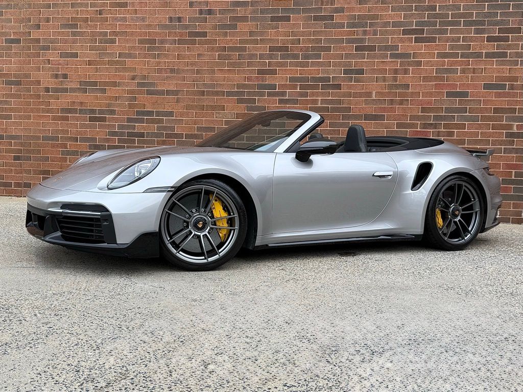 GT Silver Metallic 2022 Porsche 911 Turbo S Cabriolet AWD Convertible All-Wheel Drive 8-Speed Automatic